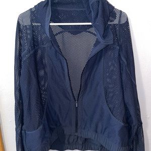 Lululemon Mesh Zip Up Hooded Jacket